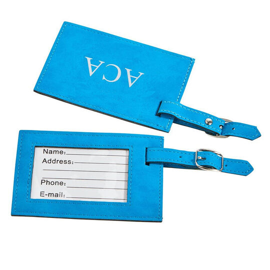 Leatherette Luggage Tag in Color of Your Choice